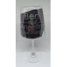 Wijn glas ge-etst