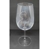 Wijn glas ge-etst
