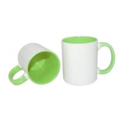 Mok / Beker  gekleurde binnenkant en handvat
