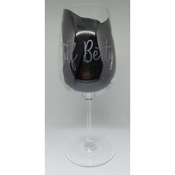Wijn glas Juf