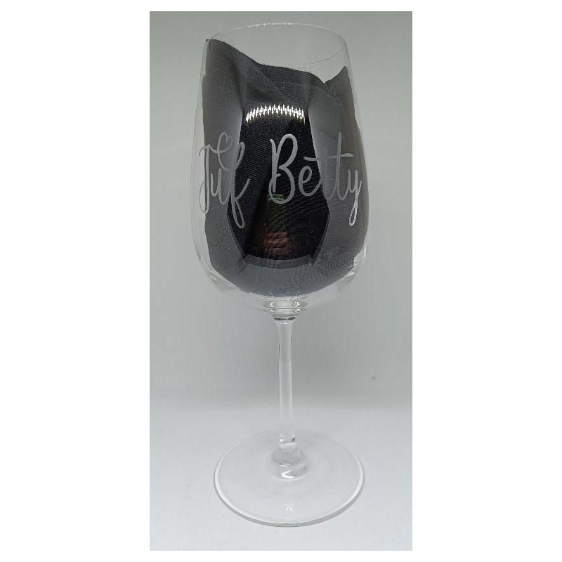 Wijn glas Juf