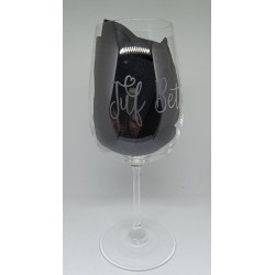Wijn glas Juf
