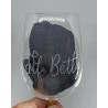 Wijn glas Juf
