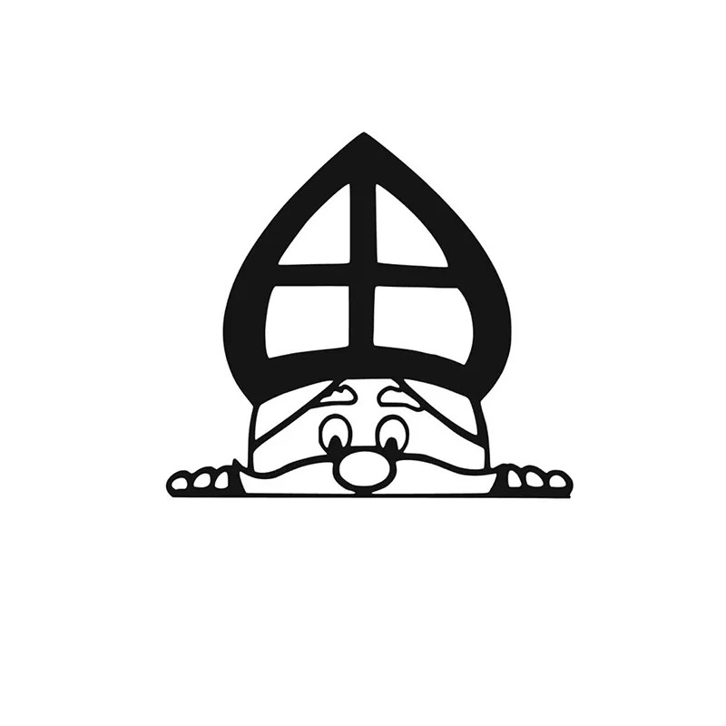 Gluur sinterklaas (raamsticker)