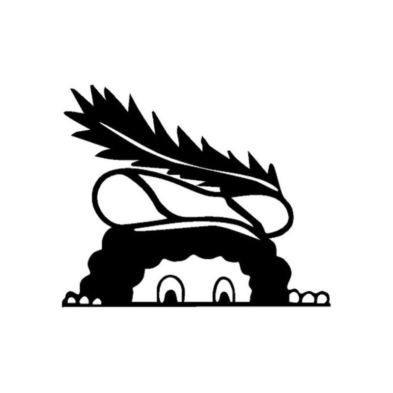 Gluur pietje horizontaal (raamsticker)