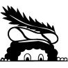 Gluur pietje horizontaal (raamsticker)