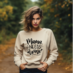 Mama needs wine Print