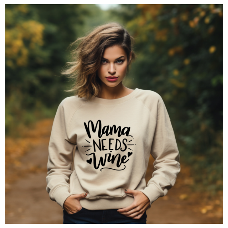 Mama needs wine Print