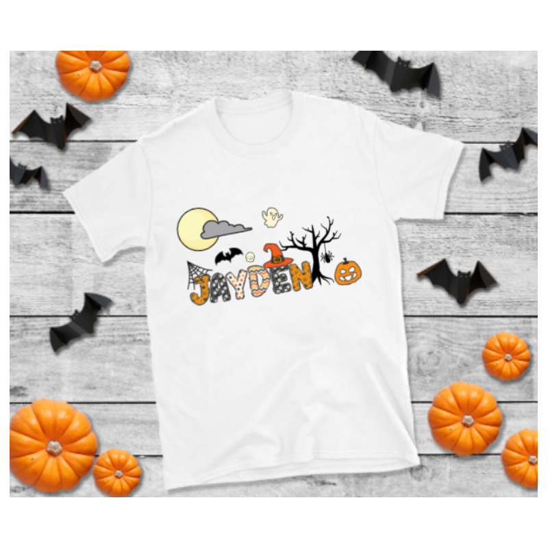 kinder t-shirt met custom naam op aanvraag