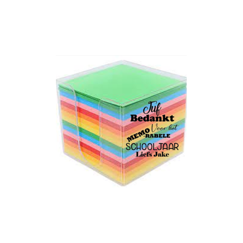 Memo blok Memo-rabele schooljaar