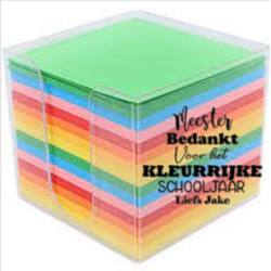 Memo blok, Kleurrijke...