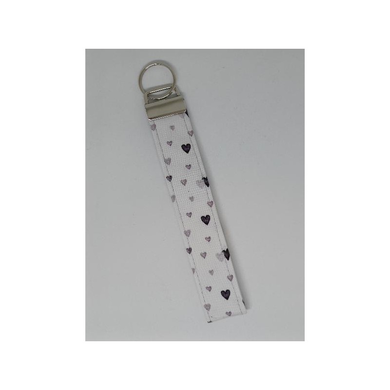 key chain paars hartjes