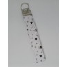 key chain paars hartjes
