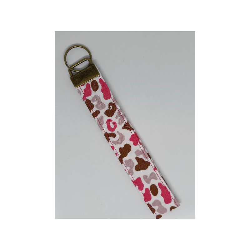 keychain animal print Roze