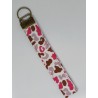 keychain animal print Roze
