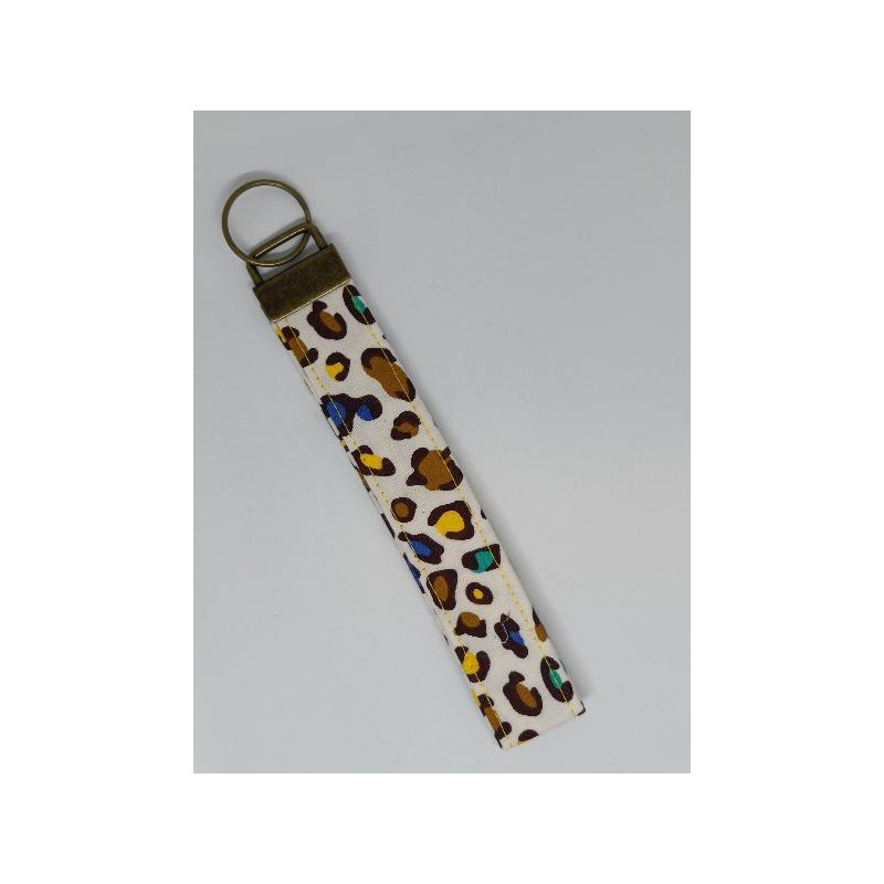keychain animal print Geel