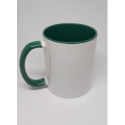 Mok / Beker  gekleurde binnenkant en handvat