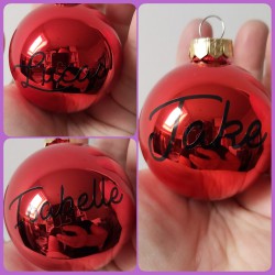 Kerstbal met naam