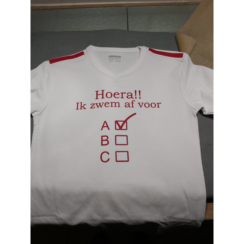 Afzwemmen met naam